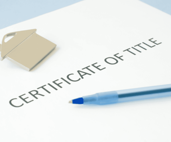 title certificate