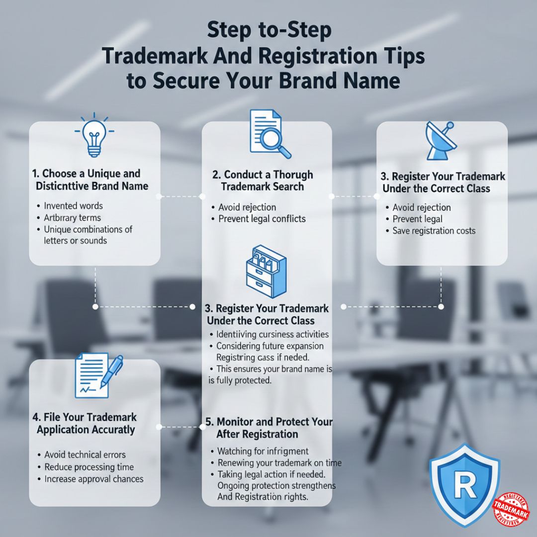 Step-by-Step Trademark And Registration Tips to Secure Your Brand Name